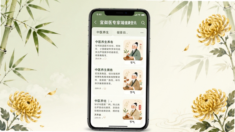 ����ҽר�Ҷ˽�����Ѷҳ��չʾͼ����������Ϊ�ֻ���Ļ�ڳ�����ҽ���������б��������ͼ������Ϊ����ɫ���װ�ɫ����׺��Ҷ��ջ�ͼ���������Χ�������£�ͻ��֪ʶ��������ҽ�Ļ�������Booguģ�����ɡ�