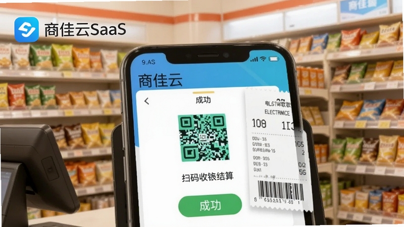 �̼���SaaS�������������д���ֻ���Ļ��ʾɨ���տ�ɹ�ҳ�������СƱ������Ϊ����������黯�������������ϽǴ����̼���SaaSƷ�Ʊ�ʶ������ɫ��������ů������Booguģ������