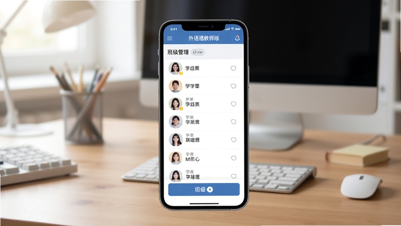 ����ͨ��ʦ��༶�������棬�ֻ���Ļ����ʾѧ�������б���༶�л���ť������Ϊ����İ칫���棬��͹��ߣ�дʵ���
