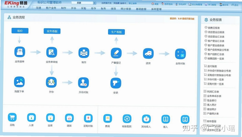 广告公司管理软件操作界面