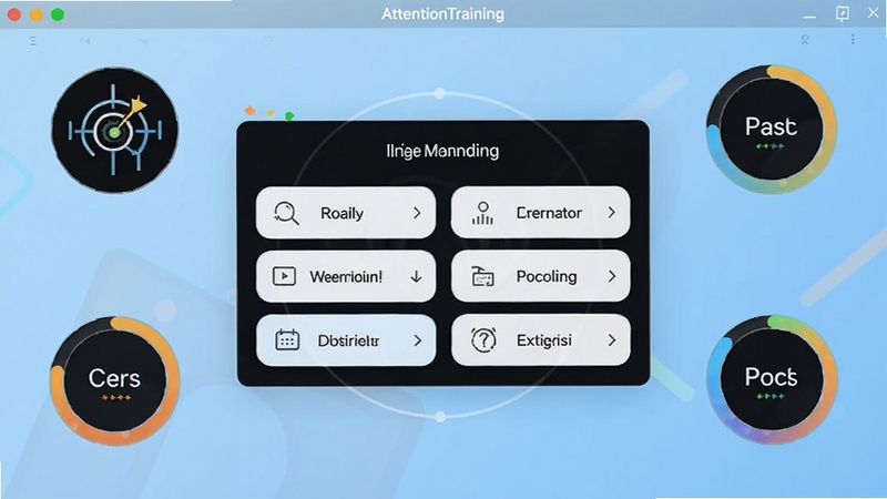 AttentionTraining����������չʾ������Ϊѵ��ģ��ѡ����壬����Ϊ����ɫ���䣬���ܻ���רע��ͼ������Ȼ�����������Ƽ��У�����Booguģ������