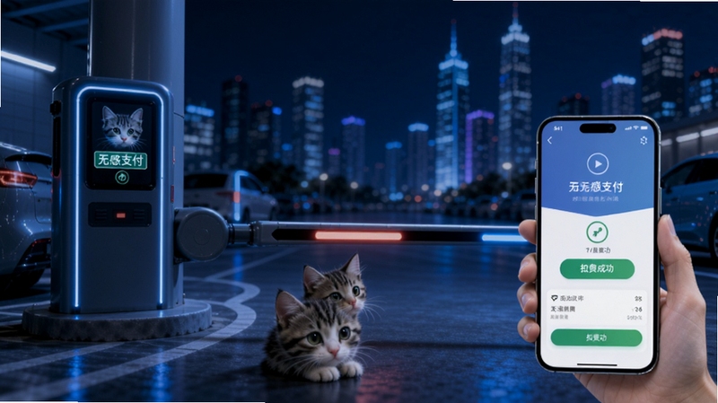 Сè���� ����ʶ�� �޸�֧�� ͣ��������� �Զ�̧�� �ֻ�APP���� ��ʾ�۷ѳɹ� ����ҹ�� �Ƽ��� ��ɫ��