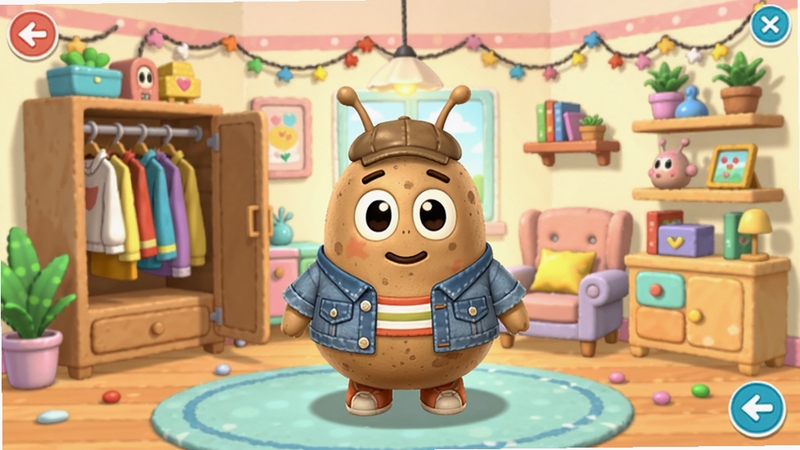 �ҵĳ���Pou��װ�뷿��װ�ν��棬��������������Pou����ʱ�з�װվ�ھ��Ĳ��õķ������Χ���¹񡢼Ҿߺ�װ��Ʒ����ͨ�ɰ��������ɫ�����ʺ�չʾ�������Ի�����