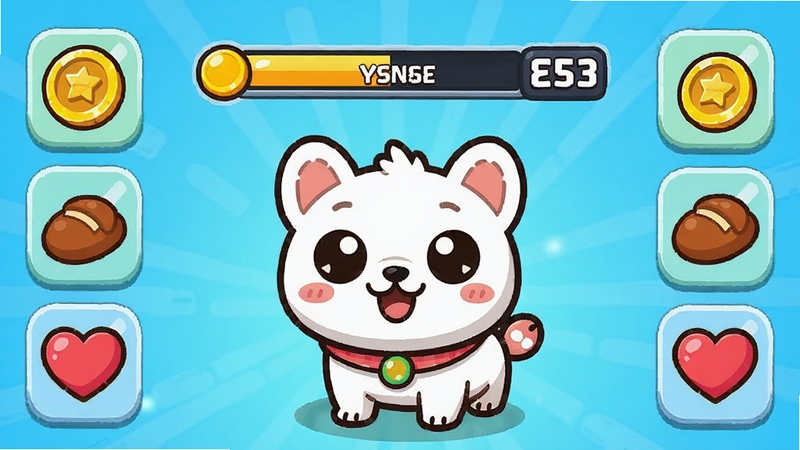 �ҵĳ���Pou��������ͼ�⣬��ͨ����Pouͷ����ʾ�������͵ȼ����֣��Ա��н�ҡ�ʳ����ĵ�ͼ�꣬����ɫ���������ʺ���Ϊ��Ϸ������ͼ