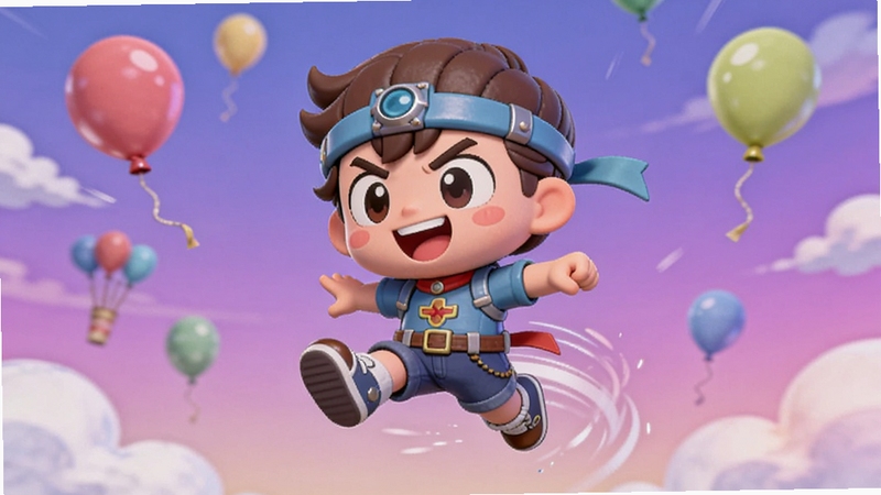 Breezy Hop Quest ��ɫ��Ծ˲����д��Q�濨ͨ��ɫ������Ϊ������ɫ��գ���ΧƯ����ɫ������ƶ䣬����������������
