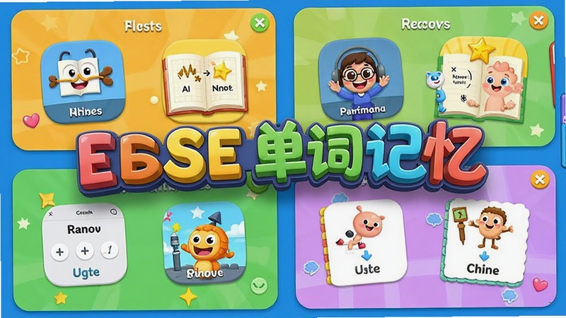 Ӣ�ﵥ�ʼ��������Ķ�ģʽѵ�����棬������ͬʱչʾƴд��������ѡ�񡢿�Ƭ����ѵ��ģʽ��ͼ������Խ��棬ÿ��ģʽ���ж�Ӧ��Ȥζ�廭�����廭��������죬��������Ӣ�ﵥ�ʼ�������������ʽ�����ڻ�������