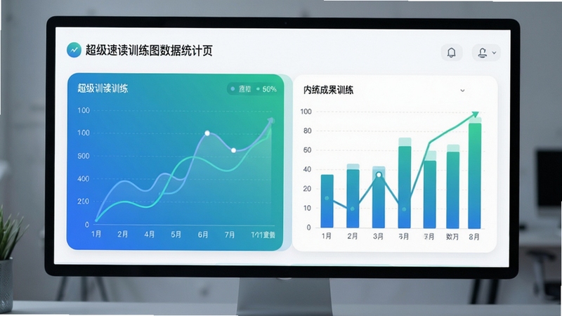 �����ٶ�ѵ��ͼ����ͳ��ҳ�棬��Ļ��ʾ����ͼ����״ͼ��ϵ�������壬ͼ����ɫΪ���̽��䣬����Ϊ��ɫ��Ƭʽ���֣�������ˬ����������ѵ���ɹ����ӻ�