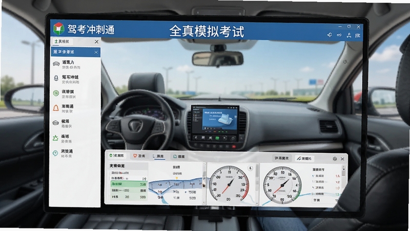驾考冲刺通全真模拟考试界面预览图