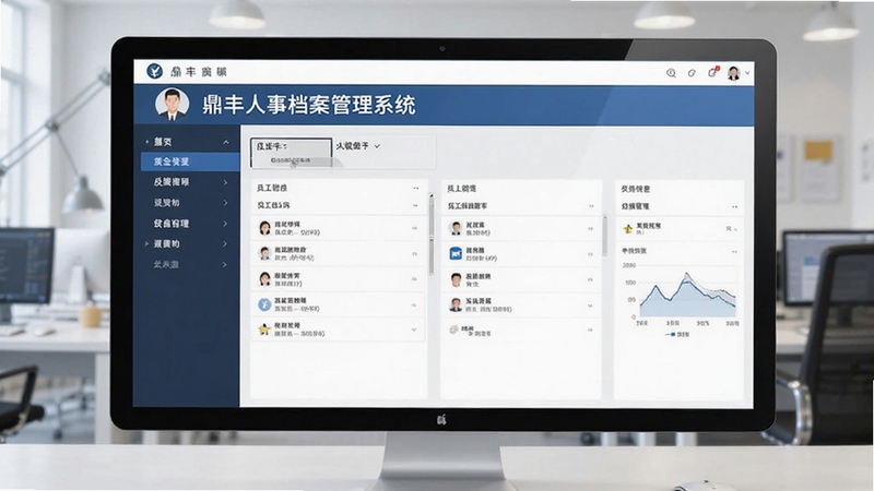 鼎丰人事档案管理系统员工信息集中管理界面预览图