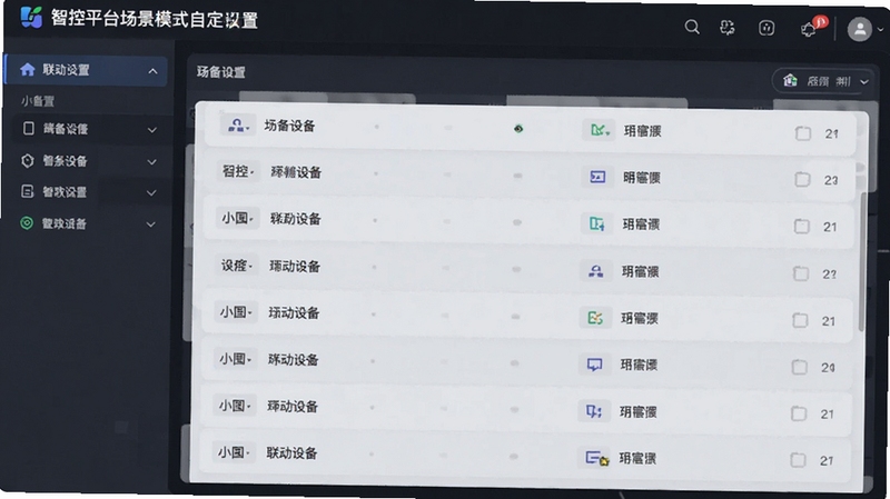 �ǿ�ƽ̨����ģʽ�Զ������ý��棬�����豸�б�