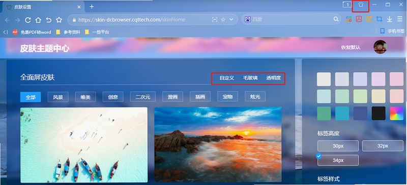 速达浏览器(SD) 皮肤主题设置