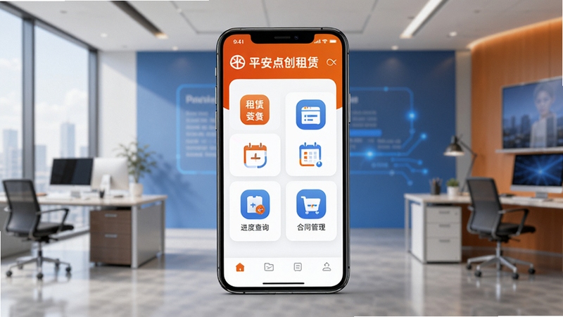 ƽ���㴴����App�����湦��ȫòչʾ�������������һ�������ֻ�����Ļ�ڳ�������ҵ����������Ȳ�ѯ����ͬ������ģ��ͼ�꣬����Ϊ��������칫������ɫ����ƽ������Ƽ���Ϊ����������רҵ���أ�����Booguģ������