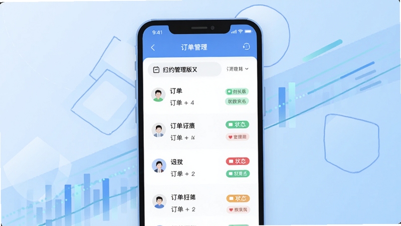 ��Լ�����涩�����������ͼ���廭,��������Ϊ�ֻ���Ļ��ʾ�����б���״̬��ǩ,����Ϊ����ɫ������󼸺�ͼ��,��������������