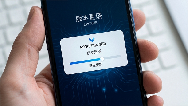 Mypetta 派塔 版本更新 升级界面 手机弹窗 进度条 科技蓝 简约风格 高清细节图