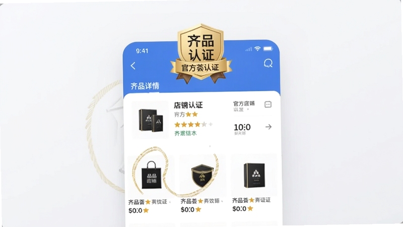 ��Ʒ��Ʒ�ʵ�����֤��ʶ����������Ϊ��Ʒ��APP�ڵĵ�������ҳ��ҳ�涥����ʾ�ٷ���֤������������֣��·�Ϊ�������Ʒ�б�������Ϊǳ��ɫ�����רҵ�Ͻ����������θ�