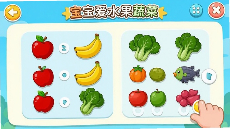������ˮ���߲������е�֪ʶ��չҳ�棬չʾ��ɫ��Ժ���״����С��Ϸ���������к�ƻ�������㽶������˵ȹ��߰���ɫ����״���У����������Ѻã���ͨ����ʺ϶�ͯ����