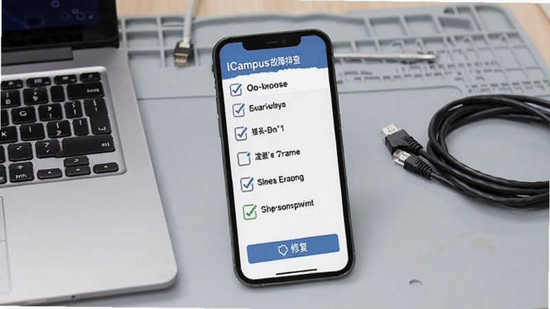ICampus�����Ų鹦�ܽ��棬�ֻ���Ļ��ʾ����б����޸���ť������Ϊǳ��ɫ����̨�������Ա߷��ñʼǱ����������ߣ������Χרҵʵ�ã��ʺ�Booguģ������