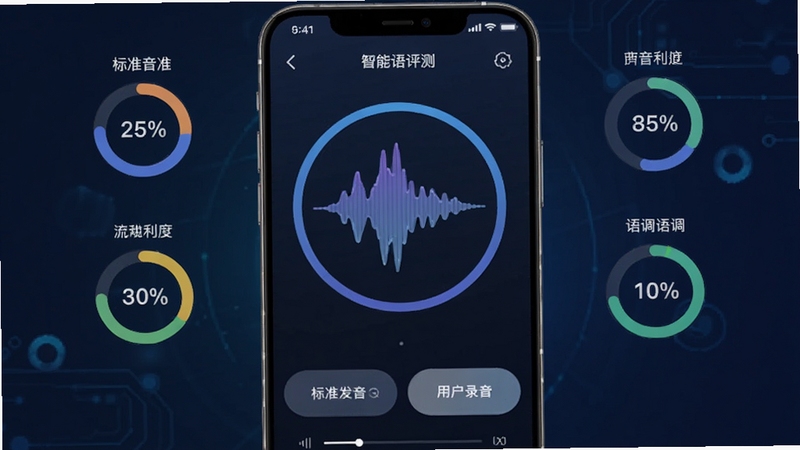 ����չʾҽ�п���APP�ķ���������ҳ�棬�ֻ���Ļ������һ��Բ�η�������ͼ������ͼ��Χ�ֲ�����׼�������ȡ����������ָ�꣬ÿ��ָ���Բ�ɫԲ��չʾ��������Ļ�·��б�׼�������û�¼���ĶԱȰ�ť������Ϊ����ɫ�Ƽ��н��䣬������Ϊ���������������չʾ