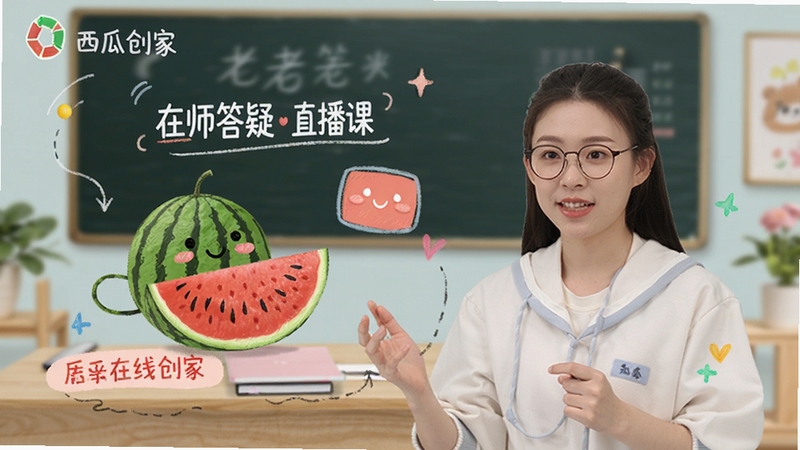西瓜创客 老师在线答疑 直播课 场景图