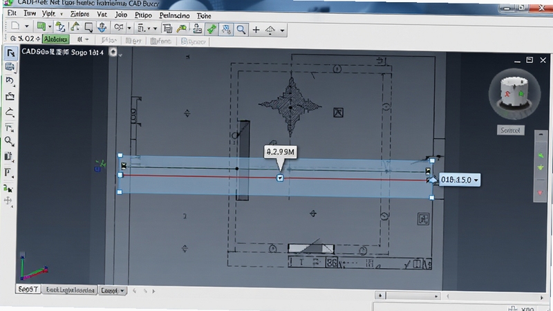 CAD�༭��ͼʦ��������ʹ�ó�������Ļ����ʾһ���߶α�ѡ�в�����������ֵ������ΪCADͼֽ�ֲ�������Ԫ�������ɼ�