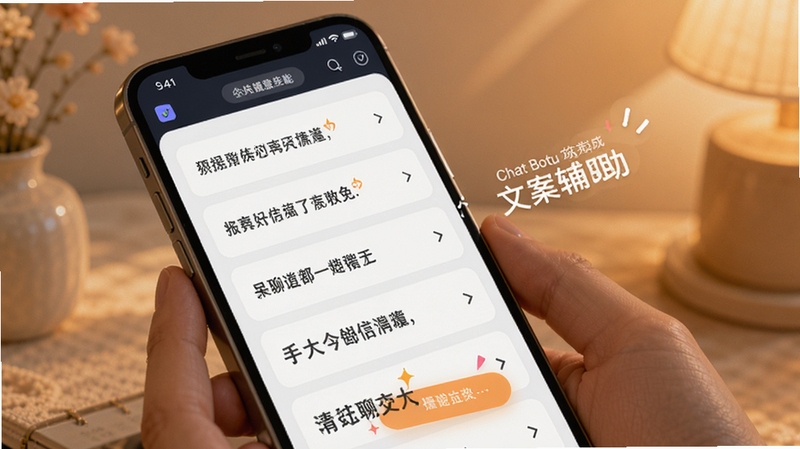 Chat bot�����ʦ���İ��������ܽ��棬����չʾ�ֻ���Ļ�����ɵĶ��������İ��б�������Ϊ���ůɫ����ͻ����������Ч��������Booguģ������