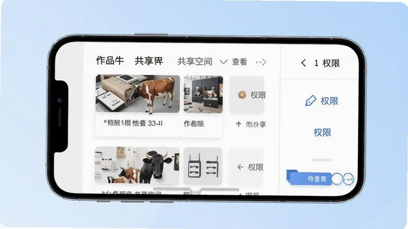 ��Ʒţ�����ռ�鿴������Ʒ�����ͼ����������Ϊ�ֻ���Ļ��չʾ�Ĺ�����Ʒ�б���Ȩ�ޱ�ʶ����������Ϊ����ɫ���䣬ͻ����Ʒţ����Ʒ������鿴����Ĺ����ص�