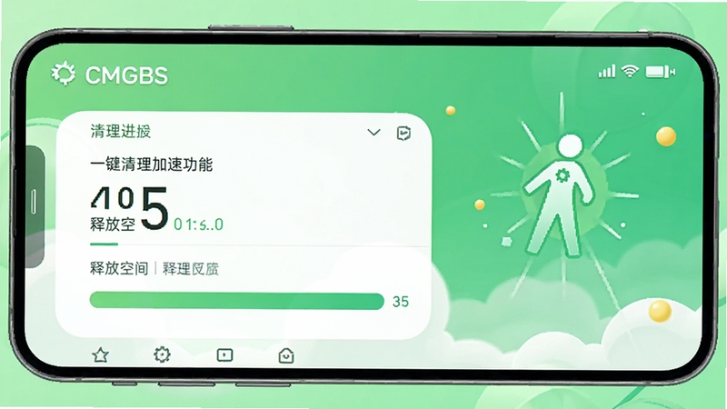 CMGBS һ���������ٹ��ܽ��棬�ֻ���Ļ��ʾ�����������ͷſռ���ֵ������Ϊ��ˬ��ɫ����ͻ������Ч��