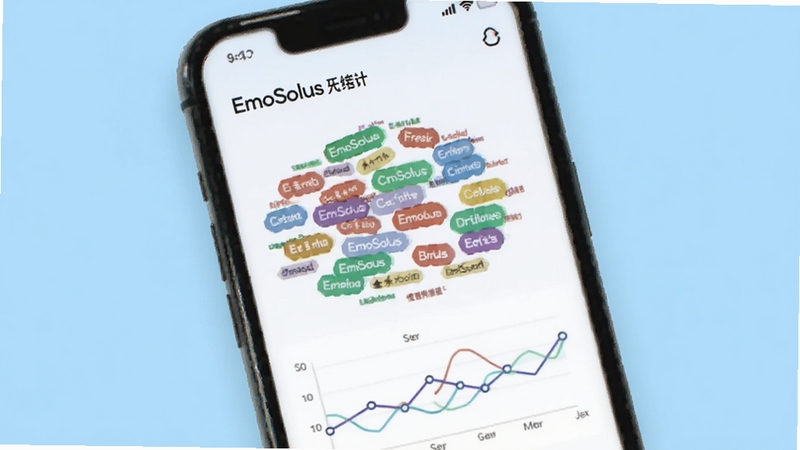 EmoSolus ������ǩ������ͳ�ƽ��棬����չʾ�ֻ���Ļ�в�ɫ��ǩ�����������ͼ������Ϊǳ��ɫ������������죬ͻ�����ݿ��ӻ�Ԫ�أ����� Boogu ģ������