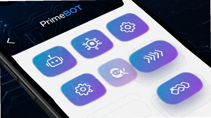 PrimeBOT ���ָ����� �ֻ����� ���ܰ�ť���� �Ƽ���ͼ�� ���Ͻ�����ɫ ��಼�� ������ť��� ������Ⱦ