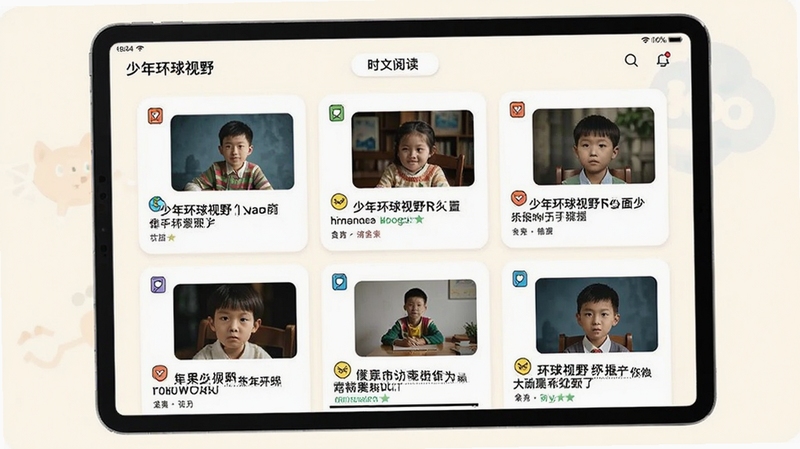 ���껷����Ұ ʱ���Ķ����� ƽ���豸����չʾ ҳ������ʾ��ƪͼ�Ŀ�Ƭ ÿ�ſ�Ƭ����Сͼ��ͱ��� ����Ϊ����װ�ɫ �ɾ�������Ű沼�� ����Booguģ������