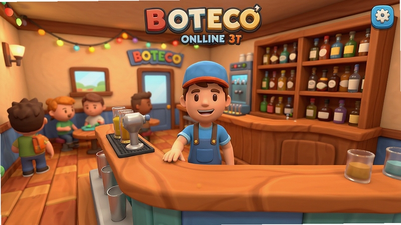 Boteco Online 3D ��Ϸ������ 3D �ưɾ�Ӫ���� ��ͨ��� ɫ������ ǰ��Ϊ��̨���ɫ ����Ϊ����װ������� Booguģ������