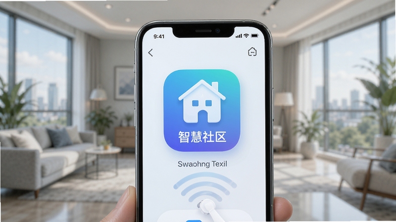 软件核心全貌展示 万象服务 智慧社区 手机界面 应用图标 现代生活 便捷操作 高清质感