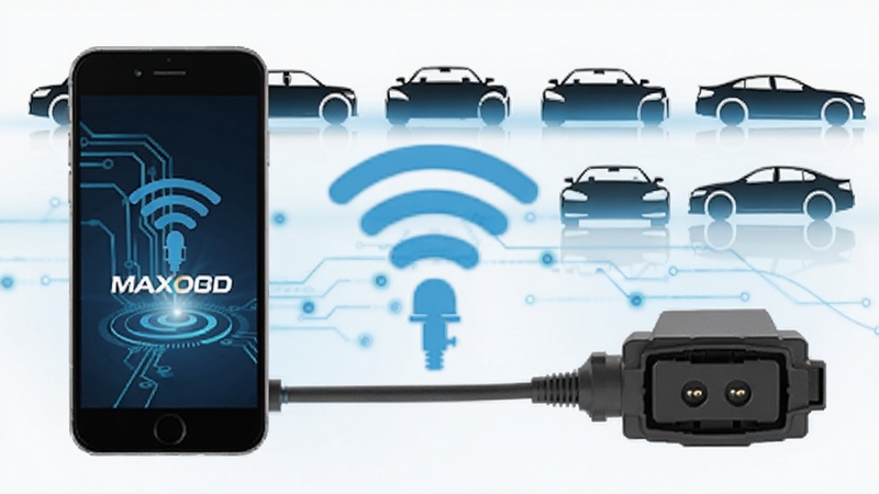 MAXOBD ��Э�����֧��ʾ��ͼ������չʾ�ֻ��벻ͬƷ������OBD�ӿ�֮����������ӷ��ţ�����Ϊ���ֳ���������Ӱ����ɫ�Ƽ���Ч