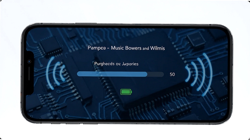 Music Bowers and Wilkins �̼��������豸״̬ҳ�棬�ֻ���Ļ��ʾ���������豸����ͼ�꣬����Ϊ�����·�������������źŲ��ƣ�����ɫ�������רҵ