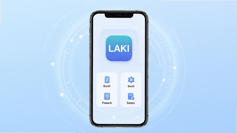 LAKI ����������չʾ�������������ֻ���Ļ����Ļ����ʾ LAKI Ӧ��ͼ��ͼ��Ĺ�����ڣ�����Ϊǳ��ɫ���䣬��Χ����͵ĿƼ��й��Σ������������ִ����ʺ���������վչʾ