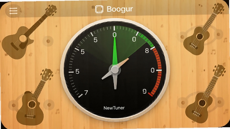 NewTuner ������Ӧ�������棬����ΪԲ�ε������̣�ָ��ָ����ɫ���򣬱���Ϊ���ľ����������Χ��׺�������ȿ������Ӱ������ɫ����ů���������� Boogu ģ������
