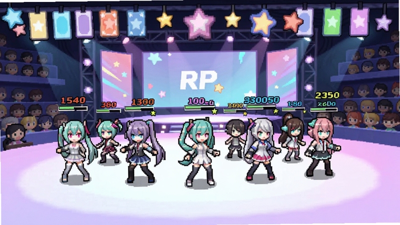 VTuber����RPG��Ϸ������ȫ������������չʾ��λ���ط������������ɫ�ųɶ��н����Զ�ս����������������ֱ����̨�����ϯ����̨�Ϸ����Ҳ�ɫ����������װ�Σ���ɫͷ����ʾ�˺������뾭��ֵƮ�֣�����ɫ�����Ϸ�������Ϊ������������Ԫ������Χ