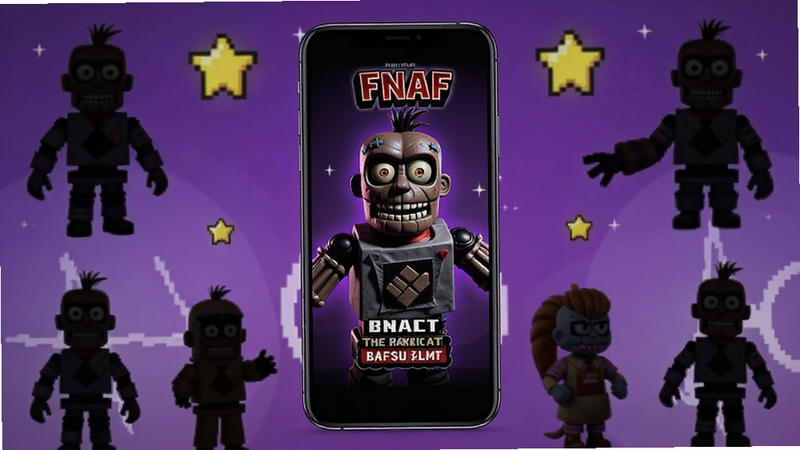 ��������չʾһ���ֻ���Ļ����Ļ�ڳ���FNAF������ͬ����Ʒ�������棬����Ϊ����ɫ���䣬���ܻ���FNAF���Ľ�ɫ��Ӱ���������ǣ������Χ���ض������ˣ�����Booguģ������