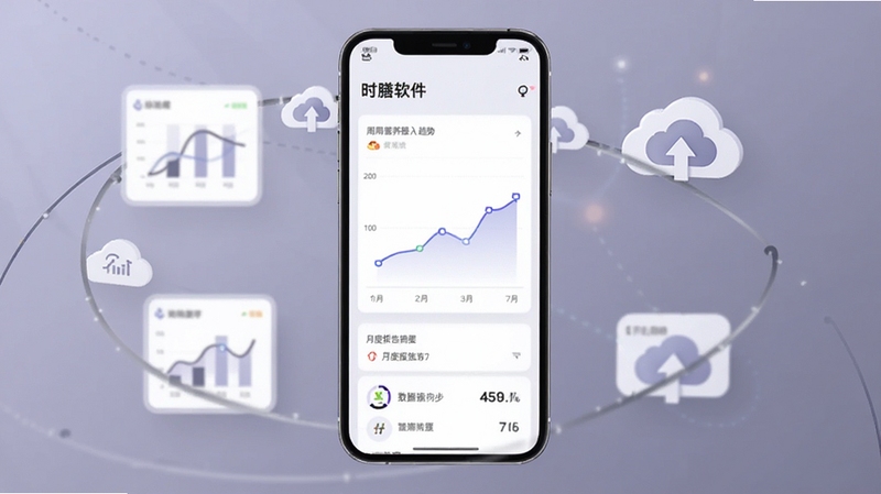 ʱ����������ͬ���뱨��ҳ�棬�ֻ���Ļչʾ��Ӫ��������������ͼ���¶ȱ���ժҪ������Ϊ��͵��ϻ�ɫ������������Ϊһ�������ֻ�����Χ��������ͼ������ͬ��ͼ�꣬�����������Լ