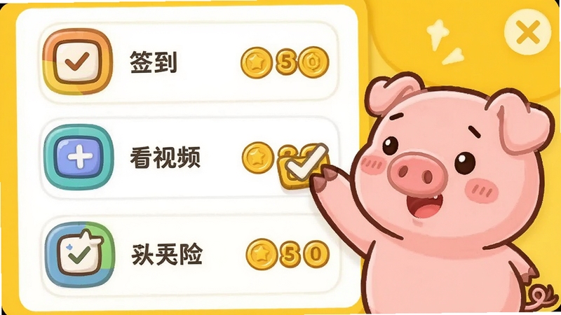 ��ͨ���������嵥���棬��������ǩ��������Ƶ��������ͼ�꣬ÿ�������Ա�ע�Ž��������һֻС��������צ�ӹ�ѡ���񣬱����������Ļ�ɫ����������ֱ�ۣ�����չʾС�����Ƶ�����ϵͳ