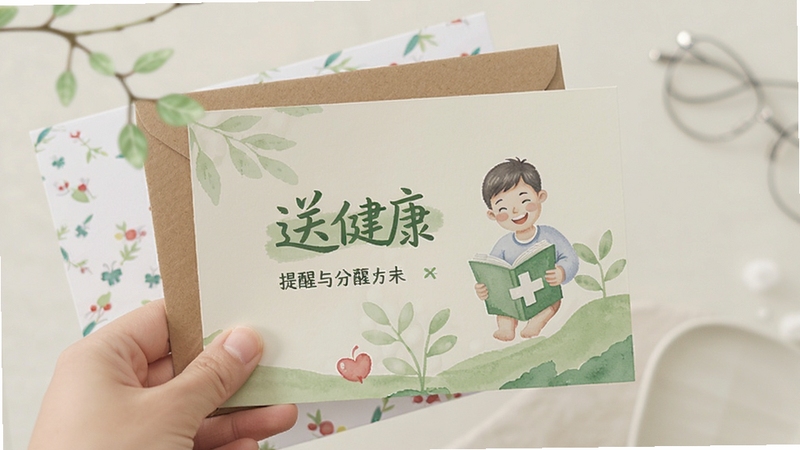 送健康 提醒与分享卡片