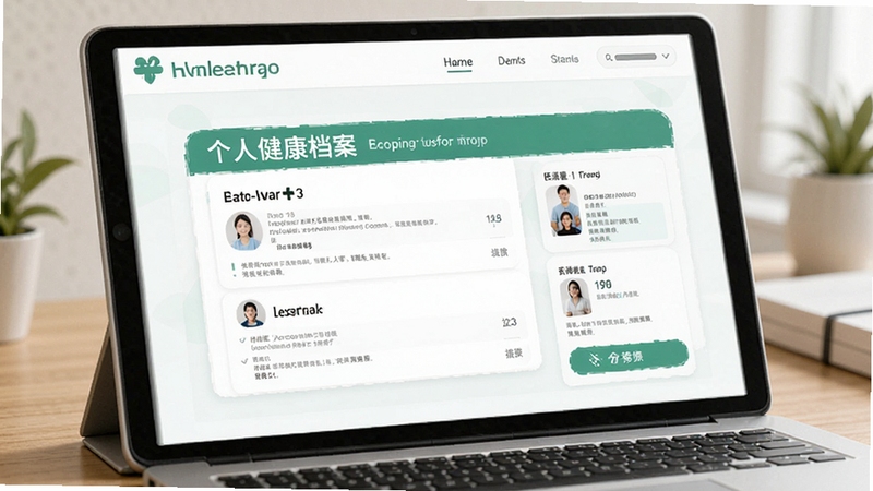 送健康 个人健康档案界面