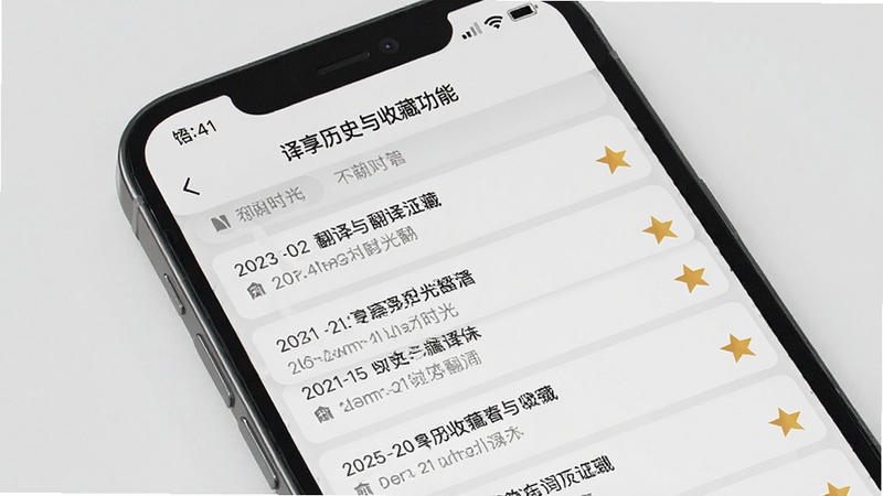 ������ʱ�ⷭ����ʷ���ղع��ܽ��棬�ֻ���Ļ��ʾ��ʱ�����еķ����¼�б���������Ŀ�����Ǳ��ղ�ͼ�꣬����Ϊǳ��ɫ������ͻ����Ϣ������������