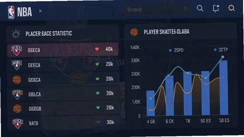 NBAӦ������ͳ��ҳ��չʾ�����������Ա����ͼ��