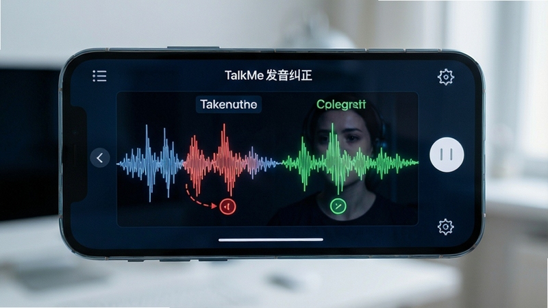 TalkMe������������չʾ���ֻ���Ļ��ʾ���ʷ������ζԱ�ͼ����ɫ��ע�������أ���ɫ��ע��ȷ�������û����ڸ�����ϰ������Ƽ���ǿ������ϸ��