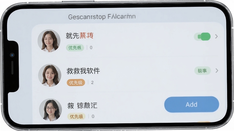 �Ⱦ�������������ϵ�˹���ҳ�棬�ֻ���Ļ��ʾ��ϵ���б������Ӱ�ť��ÿ����ϵ���������ȼ���ǩ������Ϊ��͵�ǳ����ɫ������ɾ����࣬ͻ�����������