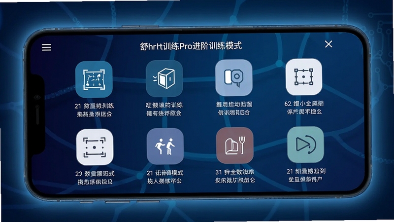 �����ѵ��Pro����ѵ��ģʽѡ����棬����չʾ����ģʽͼ����˵�����֣�����Ϊ����ɫ���䣬�ֻ���Ļ������͹�â��ͻ���Ƽ�����ѵ��������