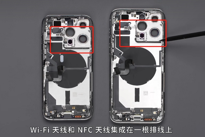 手机NFC读取感应位置示意图