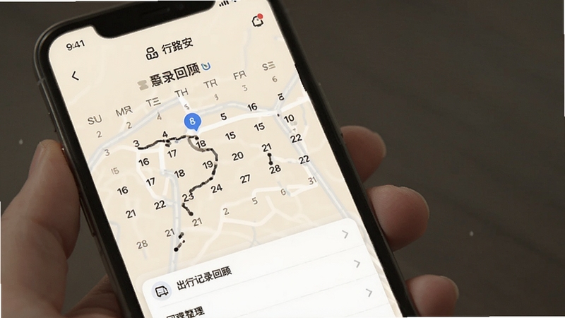 ��·�� ���м�¼��ع˽��棬�ֻ���Ļ��ʾ������켣�б�������Ϊ��͵��װ�ɫ��ͻ����¼��������