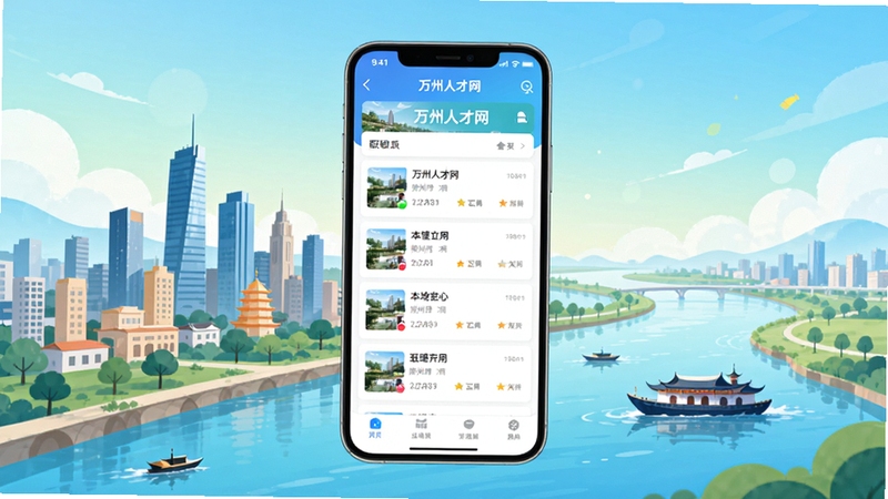�����˲���APP������չʾ���ֻ���Ļ���湹ͼ������������APP��ְλ�б�ҳ�棬���������ݳ���������볤�������ӳ�Ĳ廭�������ɫ������������ͻ�����ػ���Ƹ��ɫ